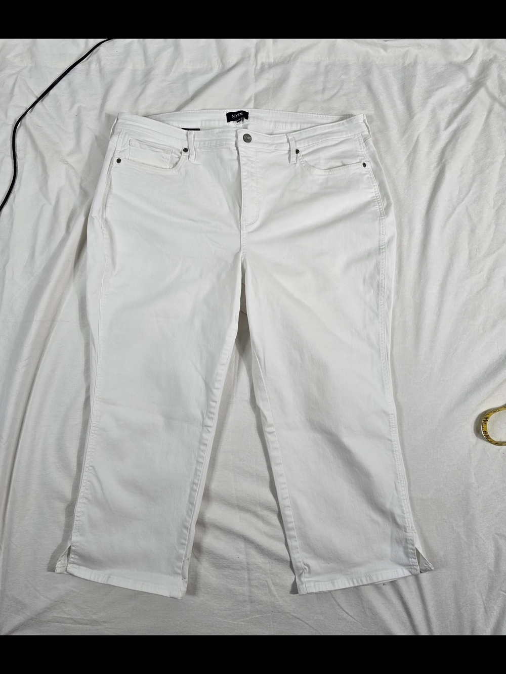 NYDJ White Capri Jeans for Women